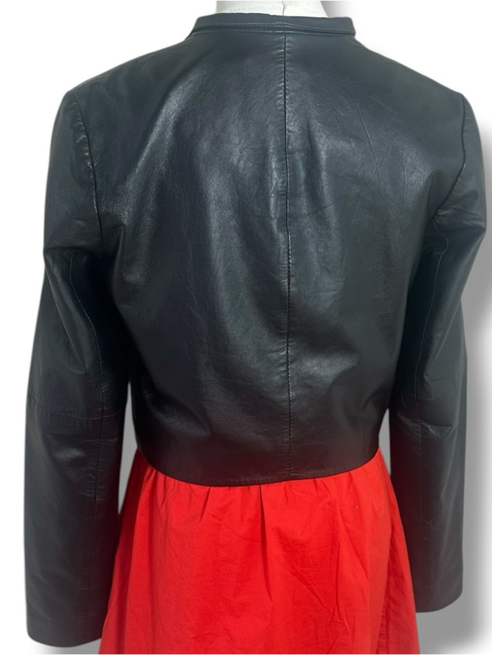 Velvet by Graham & Spencer Black Leather Cropped Jacket size Small - Picture 6 of 16